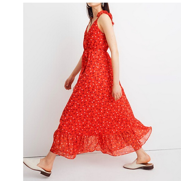 NWT Madewell Long Floral Dress - Party, Event, Wedding - Picture 1 of 8